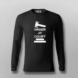 Order At Court Full Sleeve T-Shirt For Men Online India 