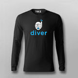 Scuba Diver T-shirt Full Sleeve For Men Online Teez