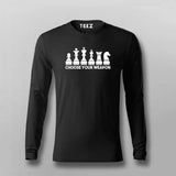 Buy this Choose your weapon Chess Full Sleeve T-shirt From Teez