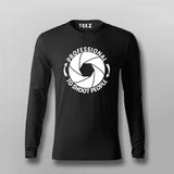 Professional To Shoot People Photography Full Sleeve T-Shirt For Men Online India