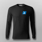 Powershell framework programming IT chest logo Full sleeve t shirt for Men Online India