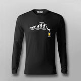 Man Week Craft Beer 100% Cotton Drunk Tee Alcohol Full Sleeve T-shirt For Men