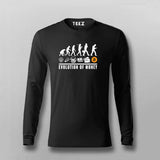 Buy this Evolution Bitcoin Men Full Sleeve T-shirt from Teez