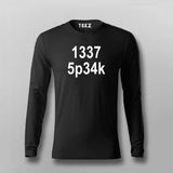 1337 Speak Programmer Coder Geek Nerd Hacker Full Sleeve T-Shirt For Men
