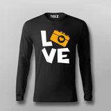 I Love Camera Full Sleeve T-Shirt For Men Online India