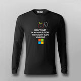 Don't Fart In An Apple Store Full Sleeve T-shirt For Men