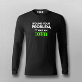 I Found your problem it was an idiot Full Sleeve t shirt for men