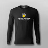 Beer Programmer Funny T- Shirt For Men