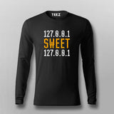 Home Sweet Home 127.0.0.1 Full sleeve T-shirt For Men  Online Teez