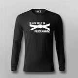 Black Belt In Programming Full Sleeve T-Shirt For Men Online India