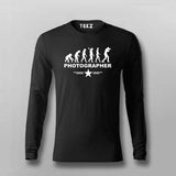 Evolution photographer V Neck Full Sleeve T-Shirt For Men Online India