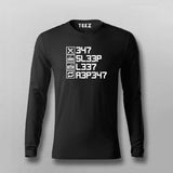 Eat Sleep Leet Repeat  T-Shirt For Men