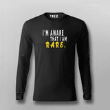 Buy This I'm A Ware That I am Rare Full Sleeve T-shirt For Men