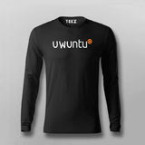 Uwuntu Logo Full Sleeve T-shirt For Men Online India 