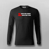 No Hugs and Kisses, Only Bugs and Fixes Funny Programmer T- Shirt For Men