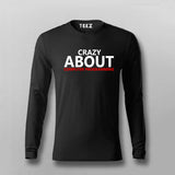 Crazy About Computer Programming Full Sleeve T-Shirt For Men Online India