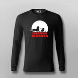 Hakuna Matata Funny Cartoon Full Sleeve T-shirt For Men Online India 