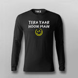 tera yaar hoon main Funny Full Sleeve For Men Online Tee z