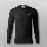 Candlestick Share Market Logo T-shirt For Men