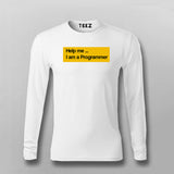 Help me i am a Programmer t shirt for men