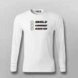 Single Married Majboor Hoon Full Sleeve T-shirt For Men India