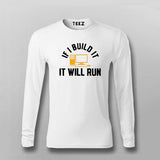 Build It Run It Programmer  T-shirt For Men