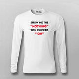 Nothing" Clicked Error Tee: A Geek's Dilemma