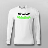 Microsoft Certified T-Shirt For Men