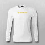 Binance Logo  Full Sleeve T-Shirt For Men