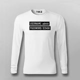 Username & Password Nerd Men’s T-shirt