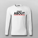 Crazy About Computer Programming V Neck T-Shirt For Men India