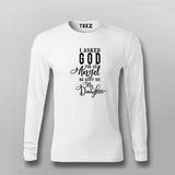 Buy I Asked God for an Angel, He Sent me a Daughter Full Sleeve T-Shirt For Men India 