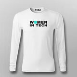Women In Tech Full sleeve T-shirt For Men India Online Teez