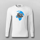 Lets Go Travel The World  Full Sleeve T-shirt For Men India
