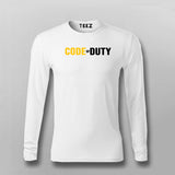 Code  Of Duty T-Shirt For Men