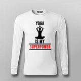 Yoga Is My SuperPower – Inspirational Men's Tee