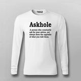 Askhole: Funny Quirky Question Men's T-Shirt