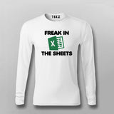 Freak in the Sheets Funny Meme t-shirt for Men.