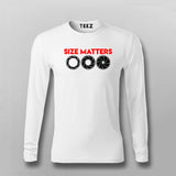 Lens Size Matters Full Sleeve  T-Shirt For Men India