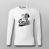 Smile Camera Full Sleeve T-Shirt For Men India