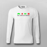 Space Invaders Tee: Peaceful Alien Design