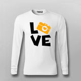 I Love Camera Full Sleeve T-Shirt For Men India