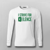Strive For Excellence | Motivational Quote Tee