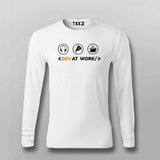 Dev At Work T-shirt For Men