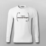 I am a Javascript Designer Funny Programming Tshirt for Men.