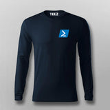 Powershell framework programming IT chest logo t shirt for Men