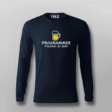 Beer Programmer Funny T- Shirt For Men