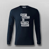 Heavy Weights and Protein Shakes T-Shirt For Men