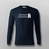 SCB - Standard Chartered Bank Logo  T-shirt For Men