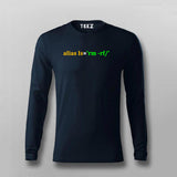 Alias Programming Code Full Sleeve T-Shirt For Men India